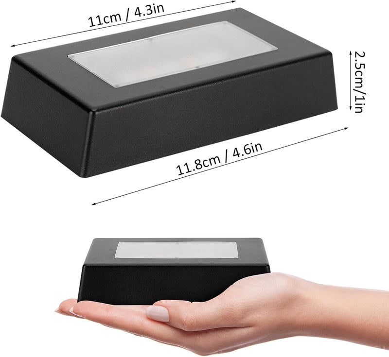 Chazcool LED Light Base, 7 Color Light Base for Glass Art 3D Crystal Stand, Rectangle Display Stand with USB Cable - Image 4